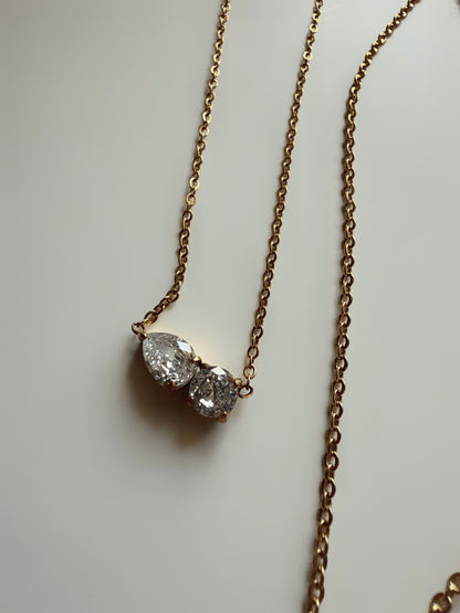 White Stone Necklace