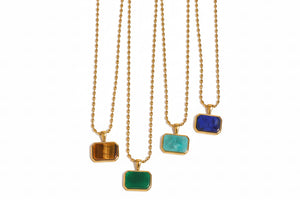 Turqs + Caicos Stone Necklace (4 colors)