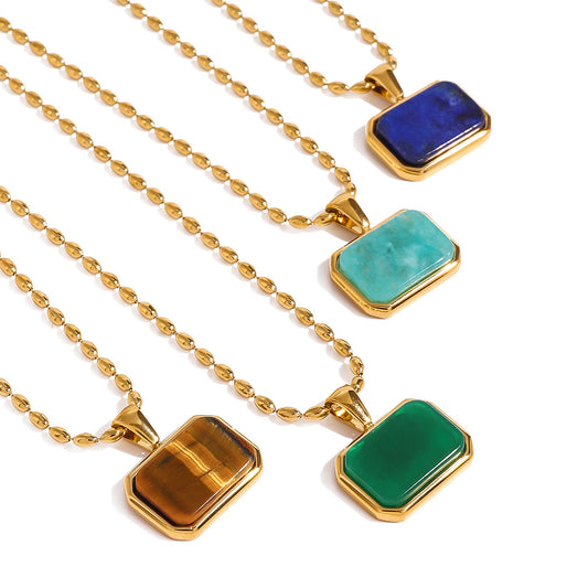 Turqs + Caicos Stone Necklace