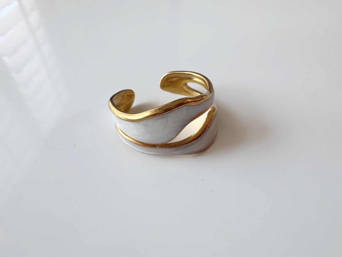 Pearlized Double Stack Ring