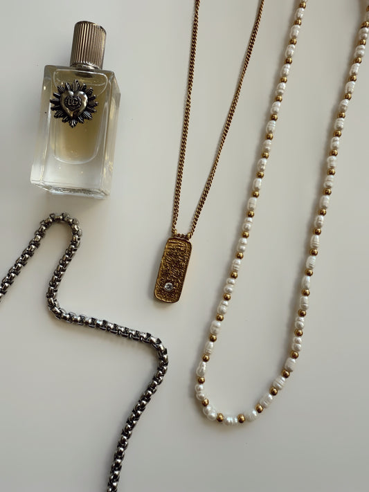 Aligned in Gold Necklace