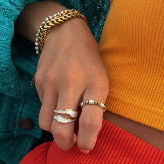 Coastal Double Stack Ring