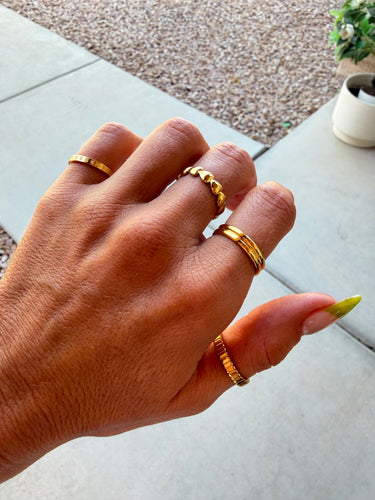 Office Girl Ring Stack