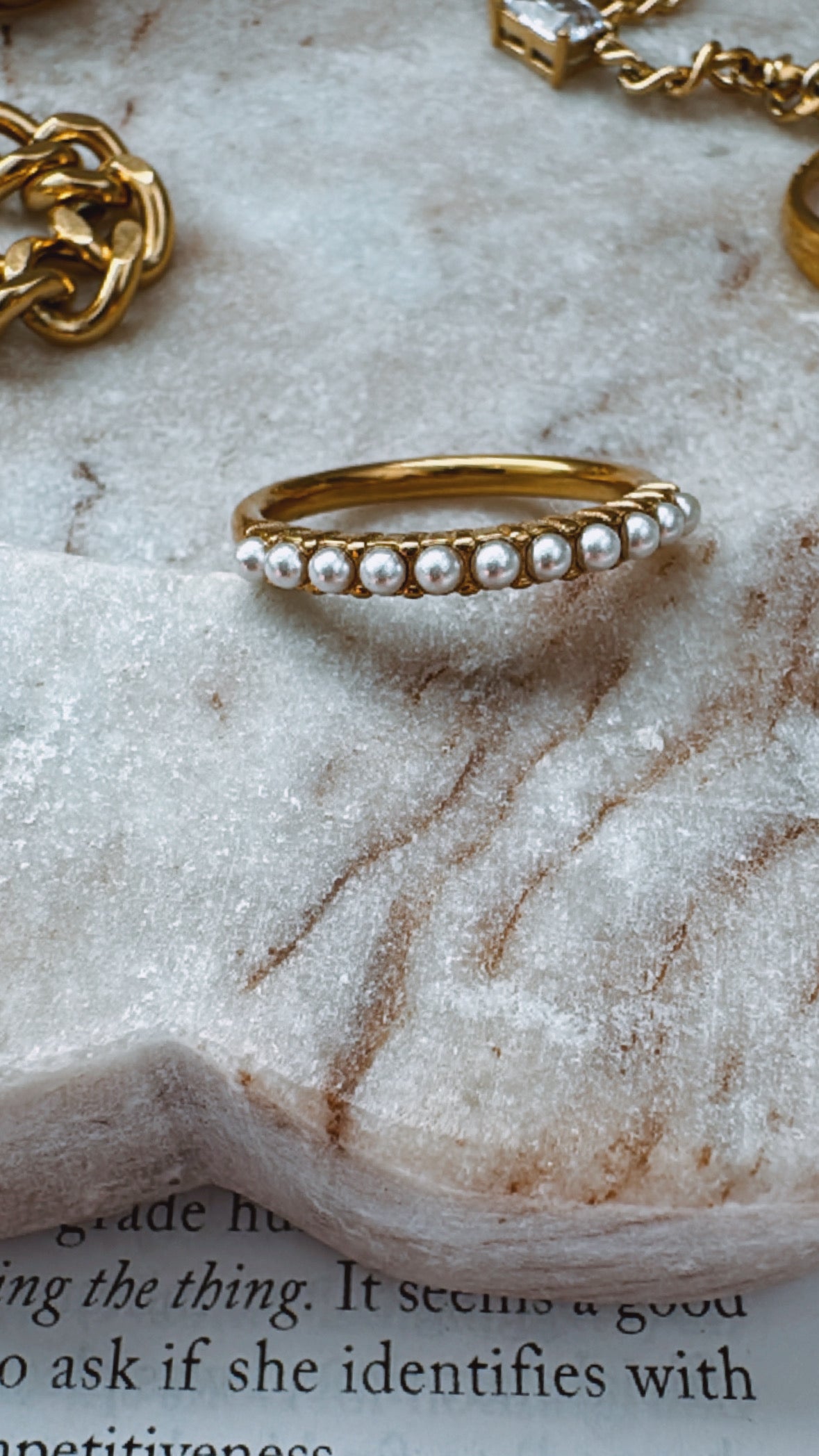 Pearly Stacker Ring