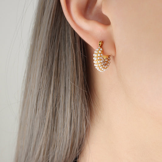 Baroque Bloom Hoops