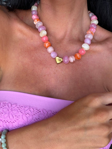 Shoreline Heart Beaded Necklace