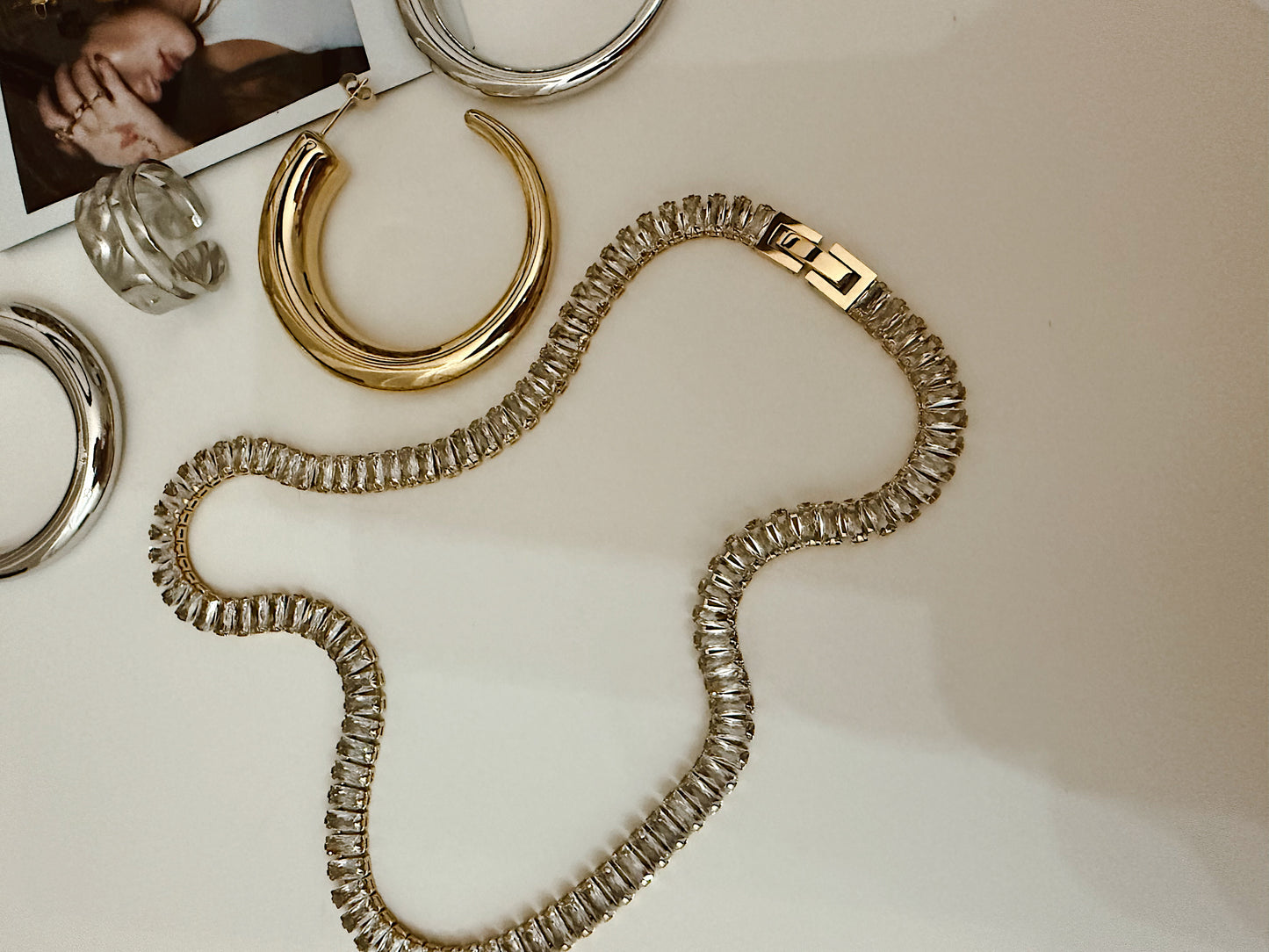 Clarice Diamond Tennis Necklace