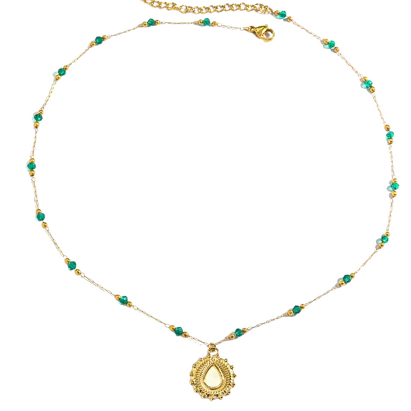 Emerald Sunstone Necklace