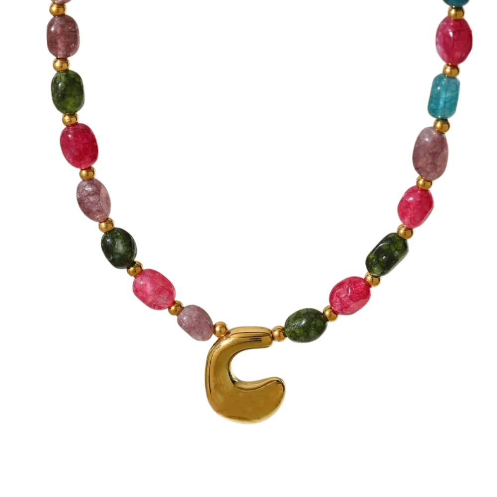 Candy Crush Initial Necklace