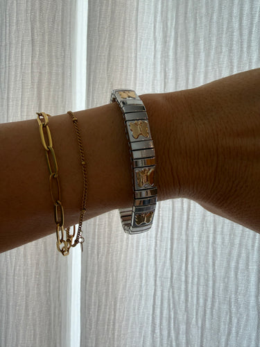 Butterfly Mixed Metals Bracelet