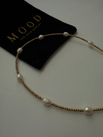 Sunkissed Drifter Pearl Necklace