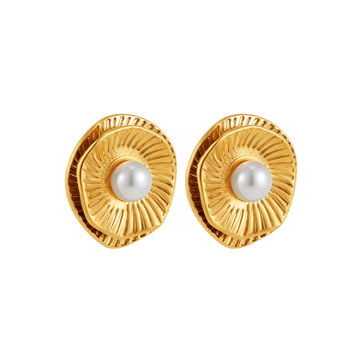 Soleil Shell Pearl Earrings
