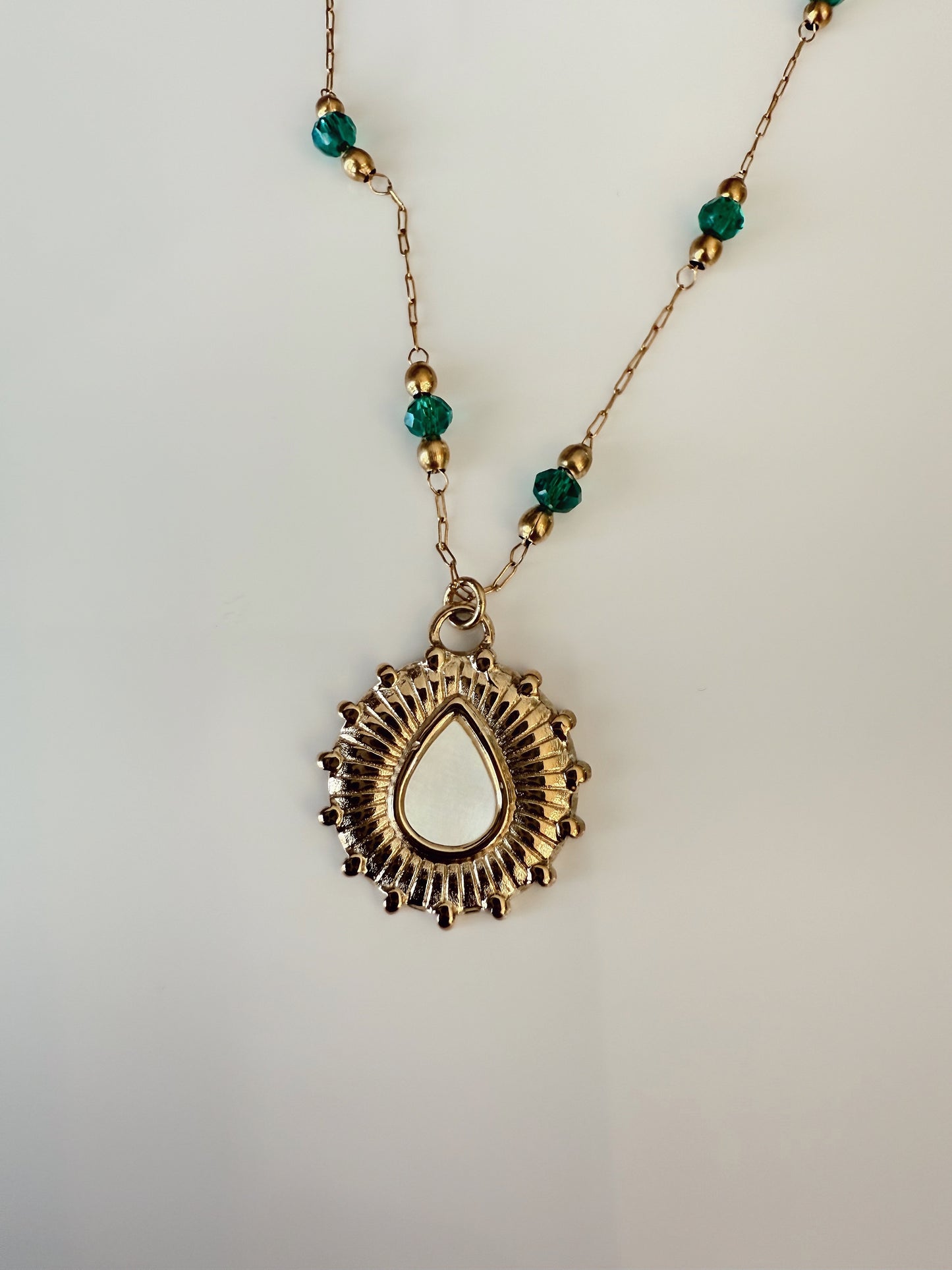 Emerald Sunstone Necklace