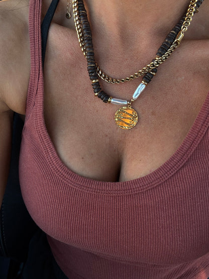 Take me to Tulum Medallion Necklace