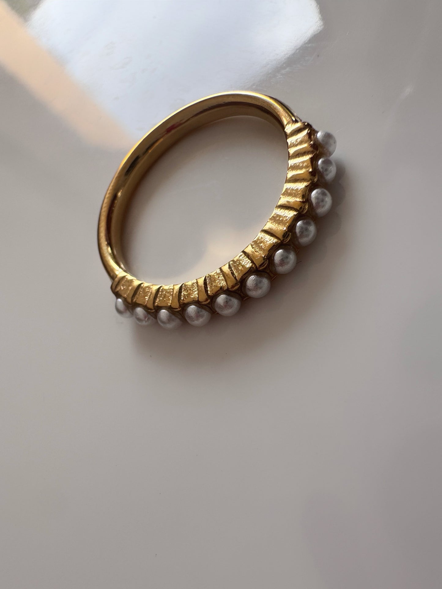 Pearly Stacker Ring