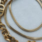 Dainty Gold Herringbone Chain