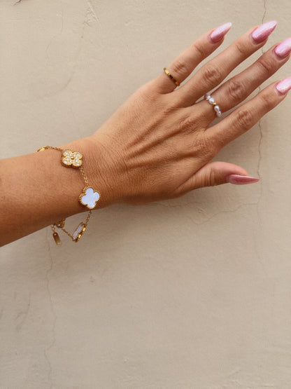 Diamond Clover Bracelet