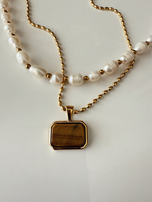 Turqs + Caicos Stone Necklace
