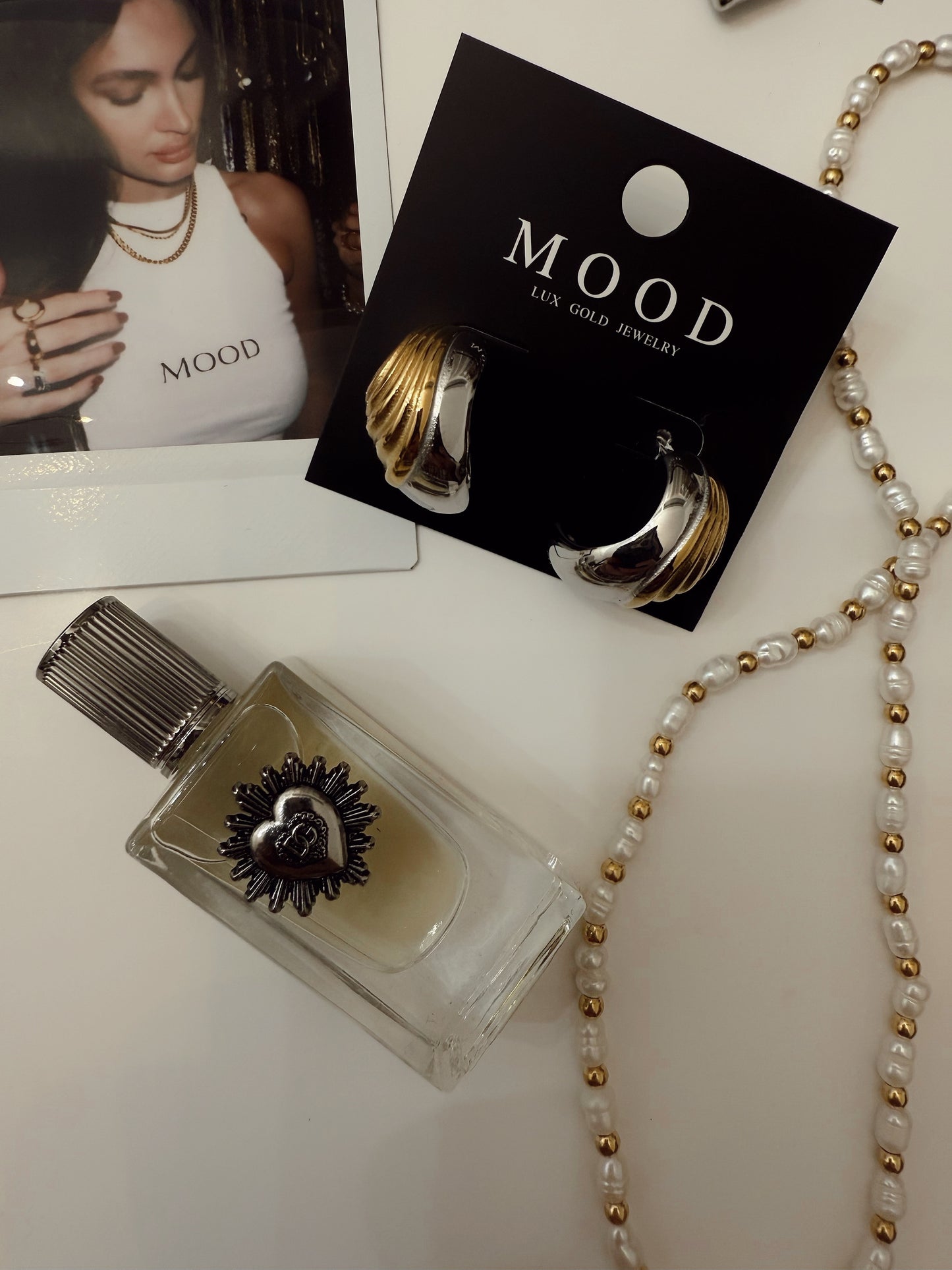 Ava Mixed Metals Hoops