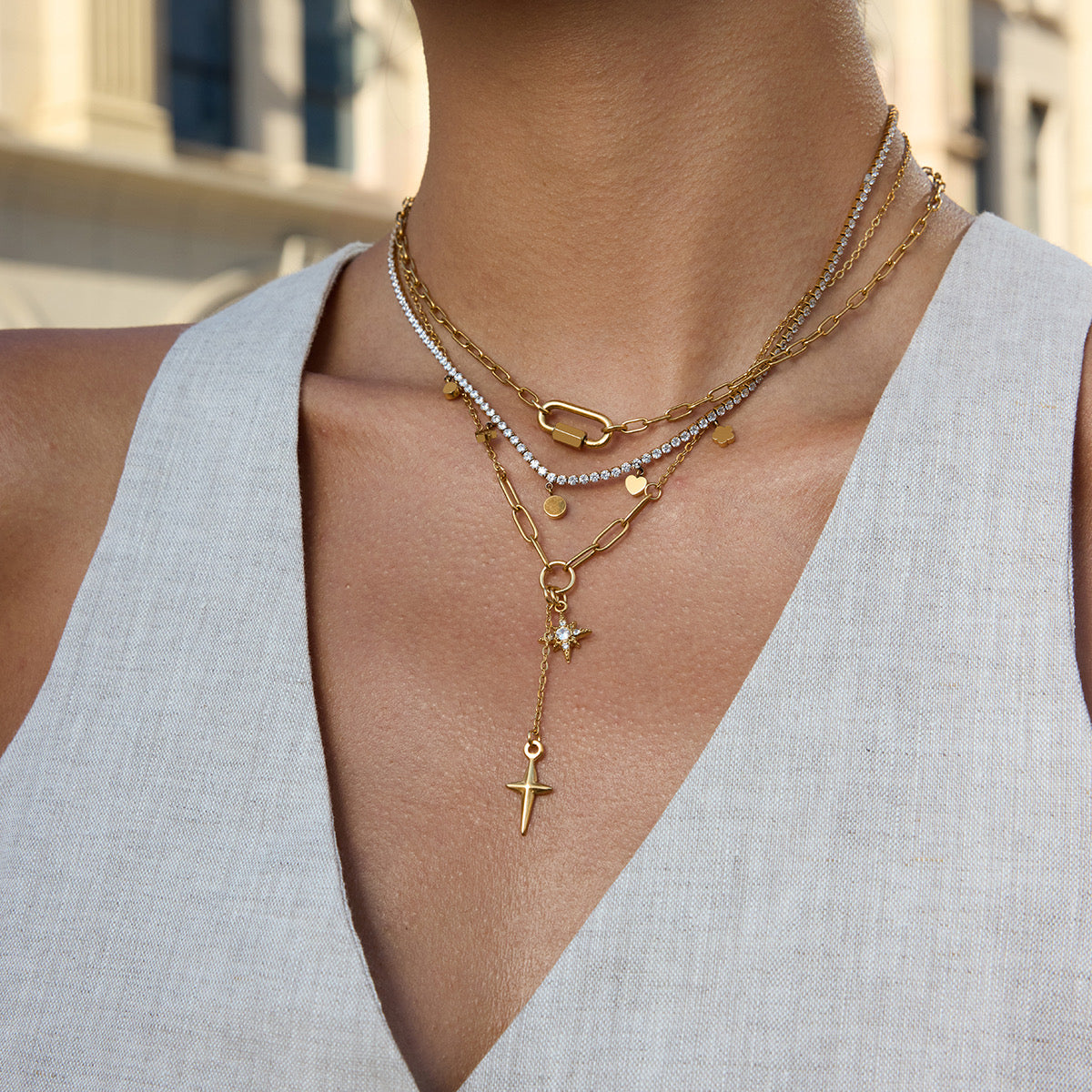 Aria Cross Necklace