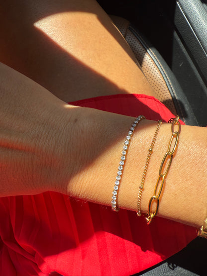 Dainty Ice Tennis Bracelet