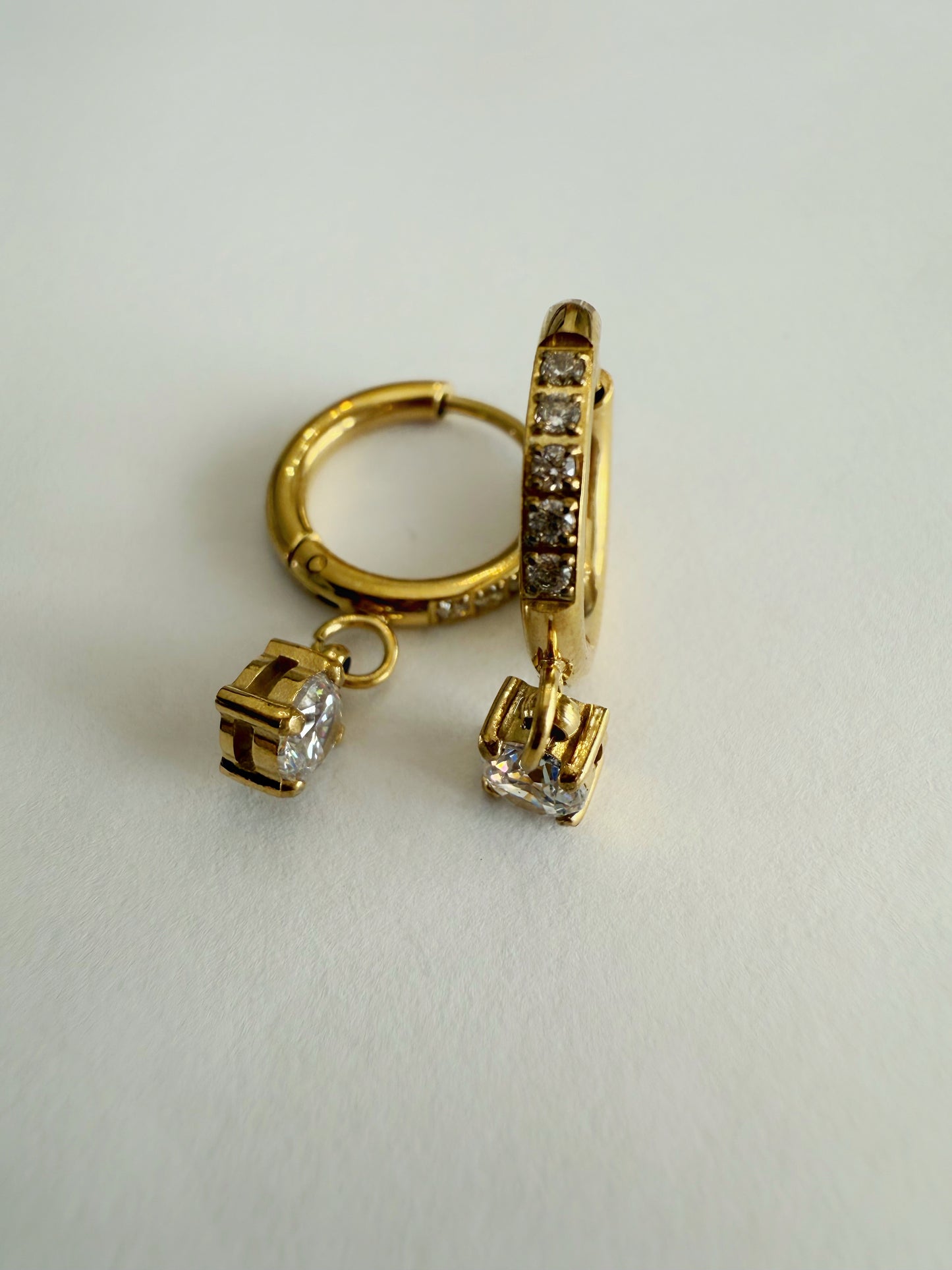 Sparkle Charm Huggies