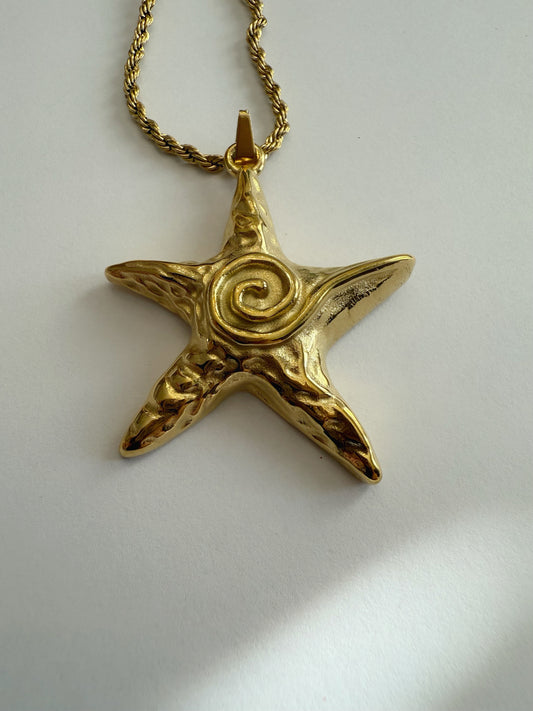 Swirled Starfish Necklace
