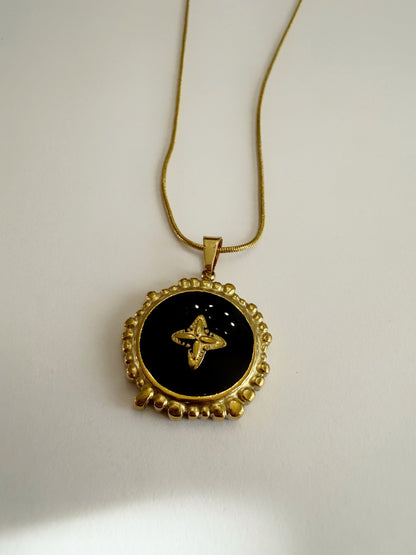 Noir Cross Necklace