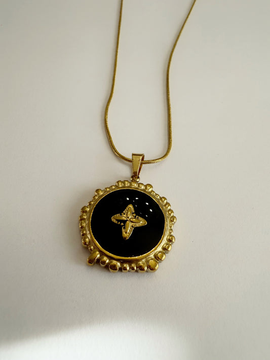 Noir Cross Necklace