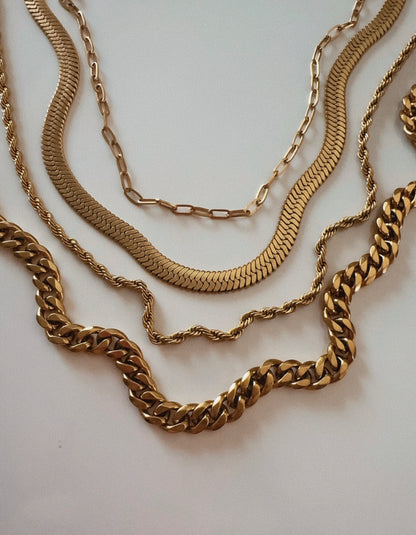 Dainty Paper Clip Necklace