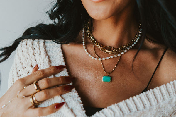 Turqs + Caicos Stone Necklace (4 colors)