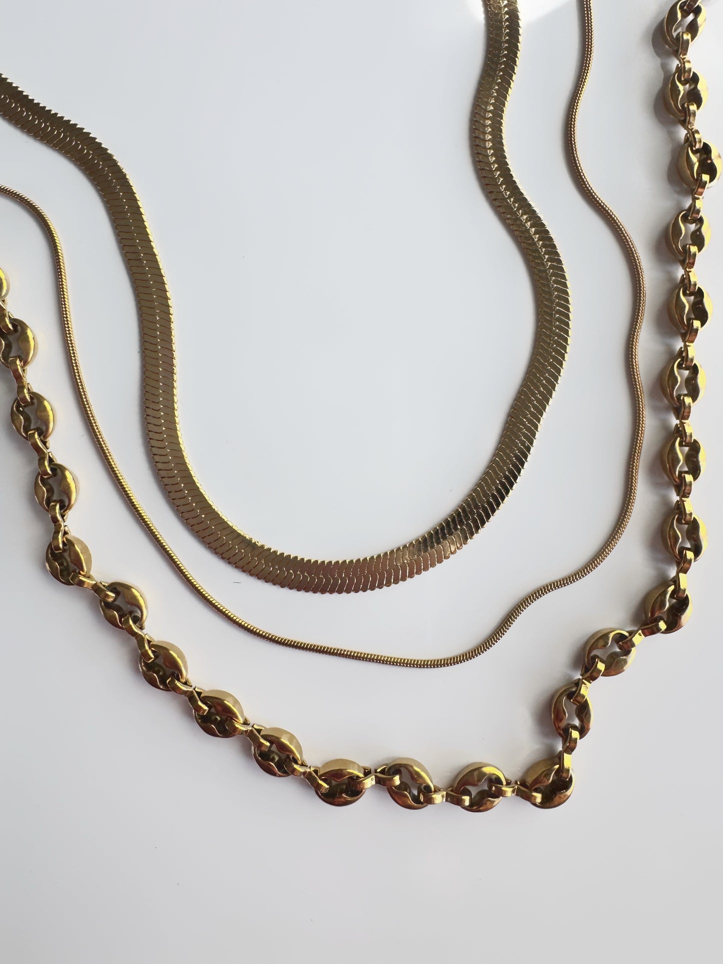 The Lazy Girl Necklace Set- Looks stacked, Feels Effortless.