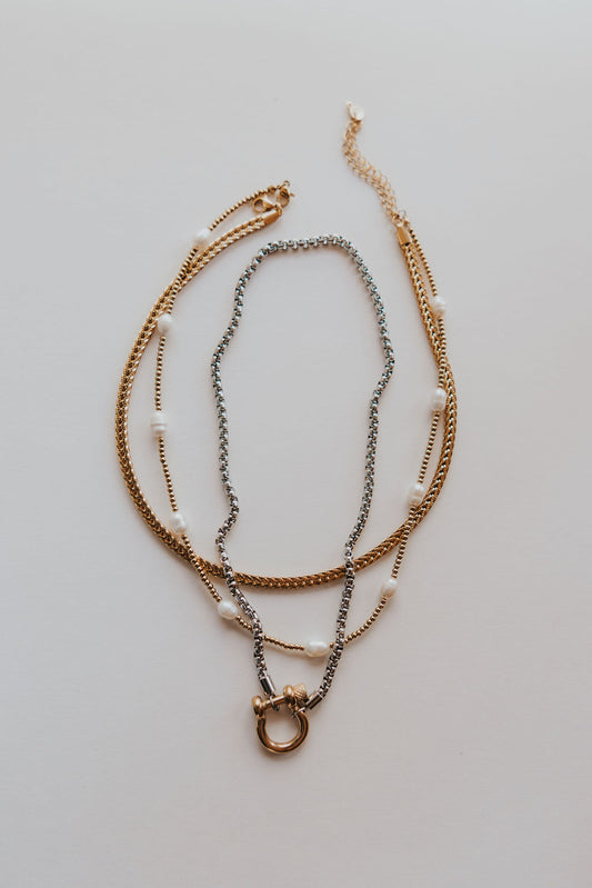 Sunkissed Drifter Pearl Necklace