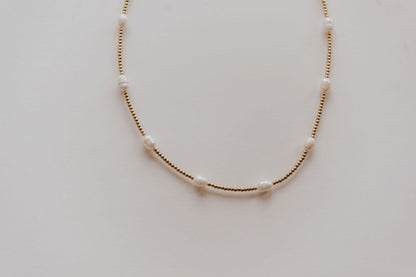 Sunkissed Drifter Pearl Necklace