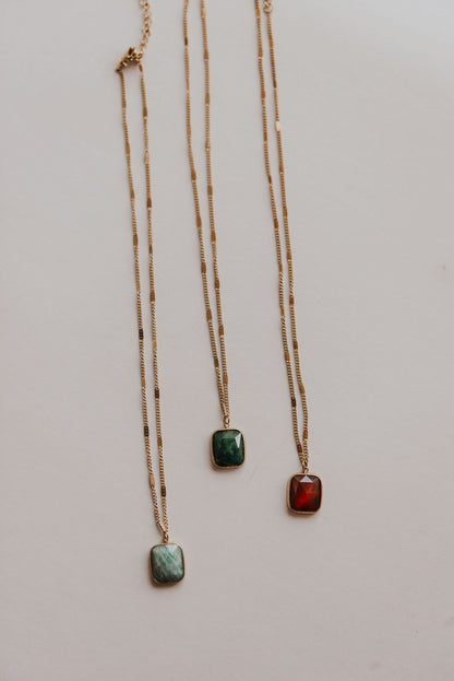 Noa Stone Necklace Pendant (3 Colors)