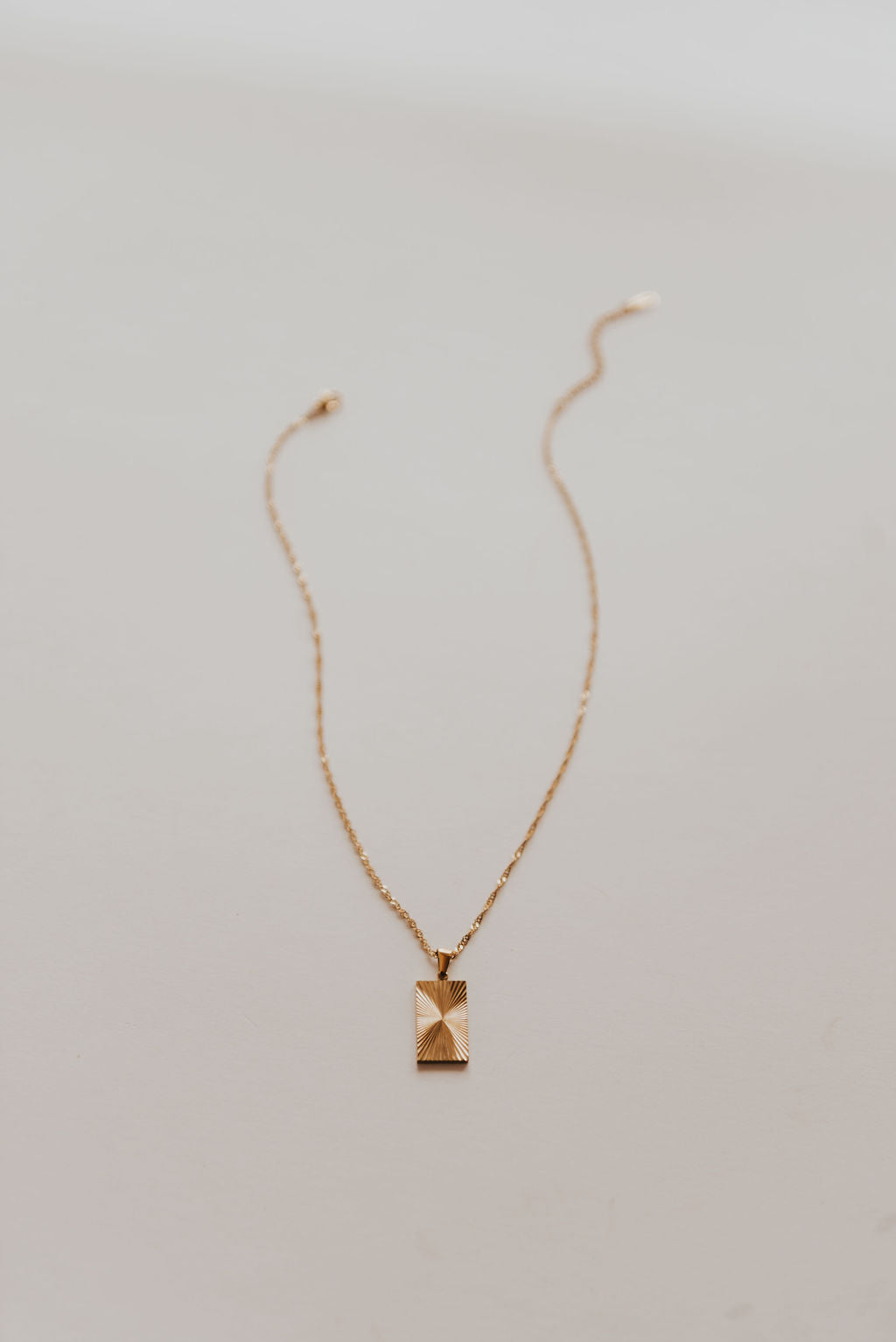 Golden Ray Pendant Necklace