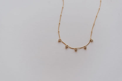 Lacie White Stone Necklace