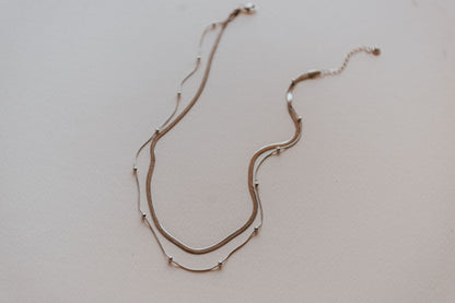 Agnes Gold Pre-Stacked Necklace