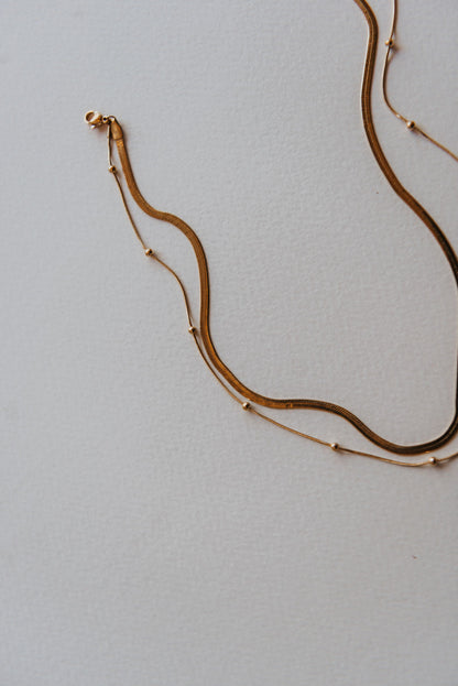 Agnes Gold Pre-Stacked Necklace