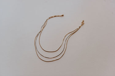 Pre-Stacked Triple Chain Necklace