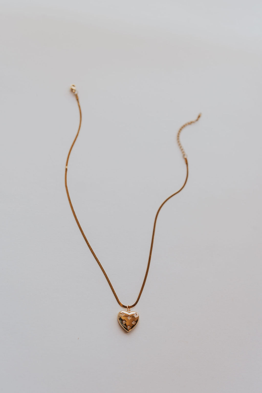 Diamond Dot Heart Necklace