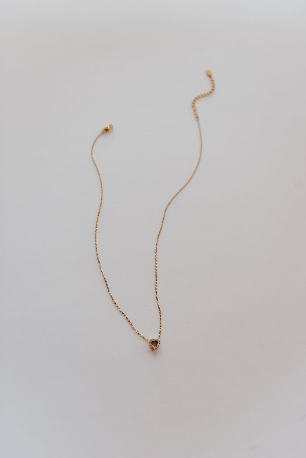 Dainty Diamond Heart Necklace