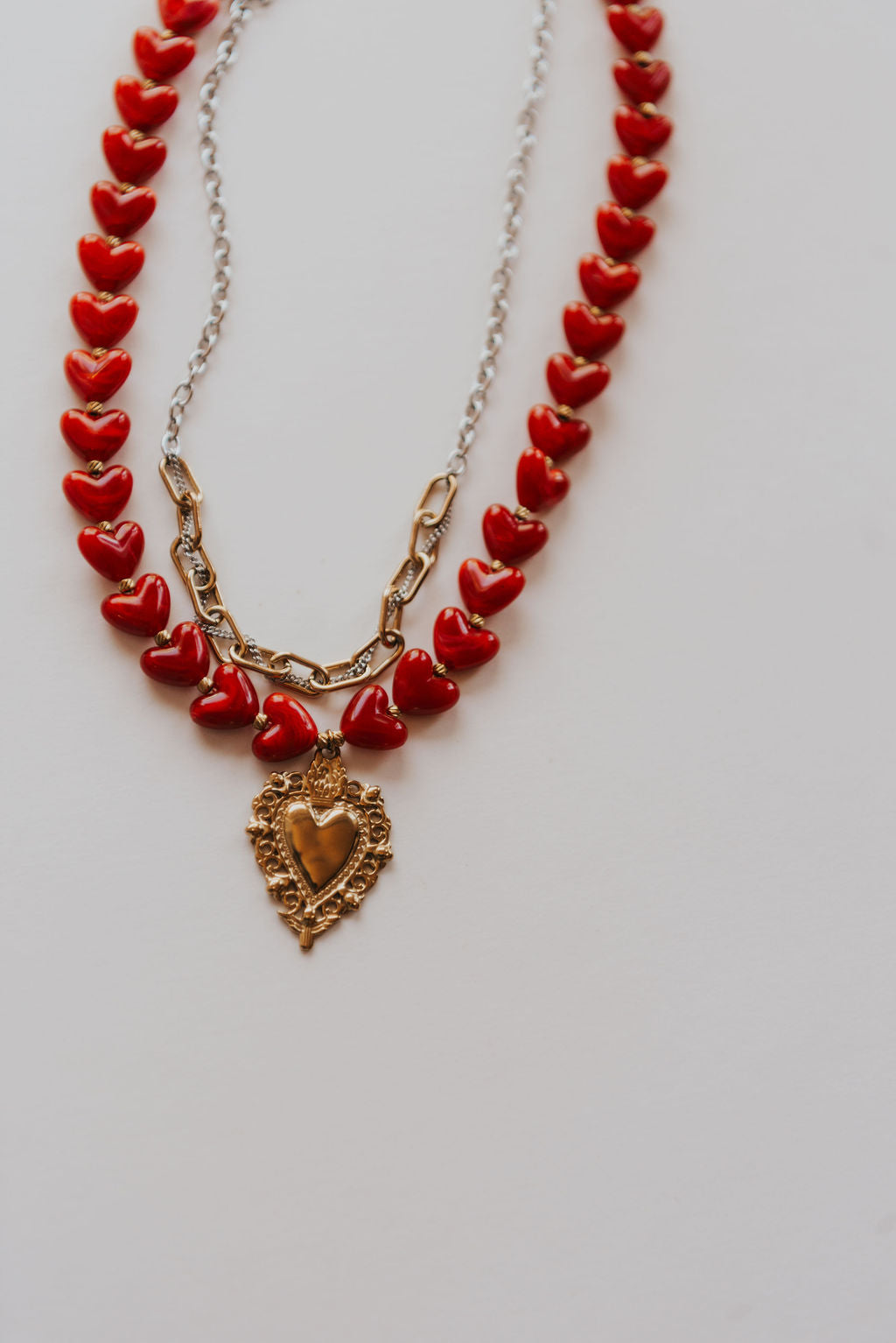 Scarlett Heart Statement Necklace