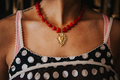 Scarlett Heart Statement Necklace