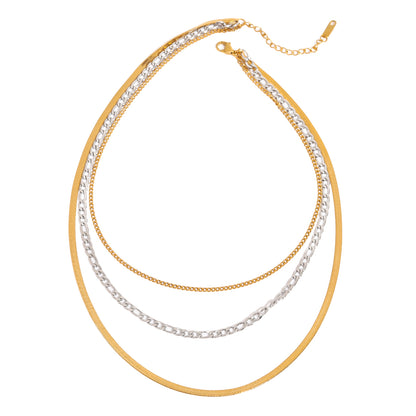 Mixed Aura Necklace Stack