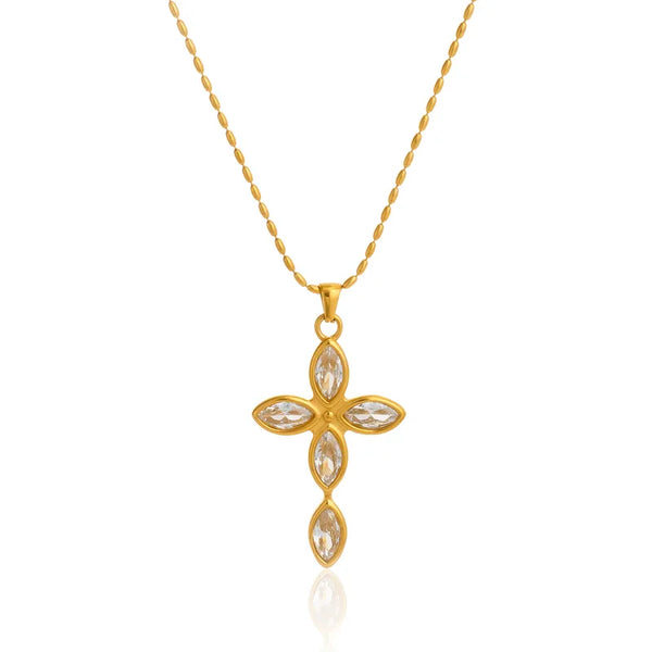 Josephine Diamond Cross Necklace