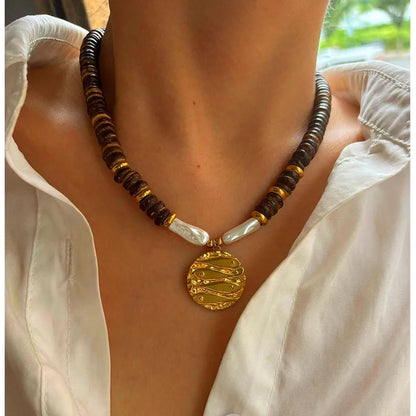 Take me to Tulum Medallion Necklace