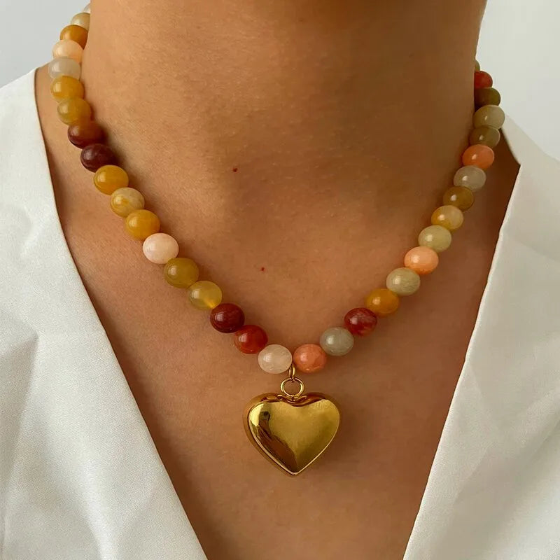 Honey Heart Necklace