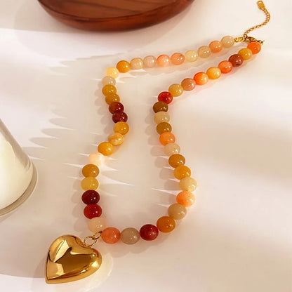 Honey Heart Necklace