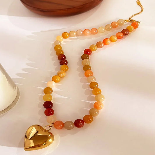 Honey Heart Necklace